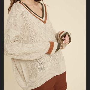 COPY - Taupe Varsity Sweater
